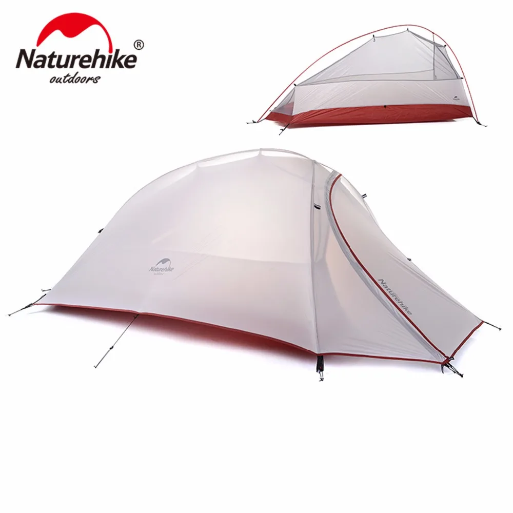 Naturehike CloudUp 20D/210T полиэстер сверхлегкий Тент Открытый Кемпинг путешествия палатка для 1 человека 4 сезона