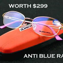 = CLARA VIDA = женские классические очки для чтения с защитой от синего излучения+ 1,0+ 1,5+ 2,0+ 2,5+ 3,0+ 3,5+ 4,0