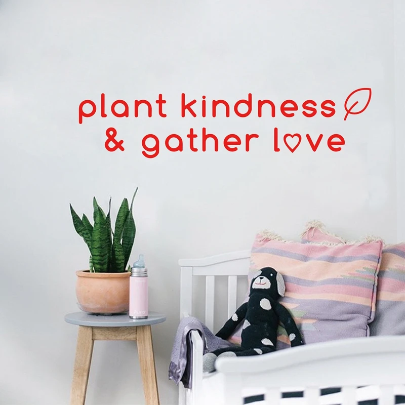 hot selling on Amazon plant kindness gather love vinyl Wall quote