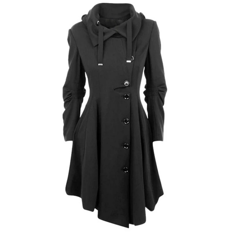 Beste Uguest 2018 Vrouwen Jassen Winter Warm Formele Onregelmatige Met Knop Hoge Kwaliteit