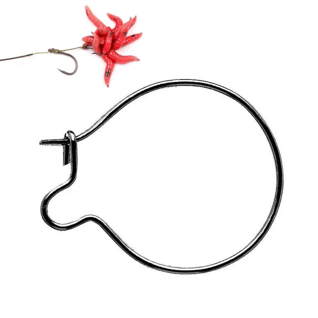 

Carp Fishing Maggot Clip S M L Matt Black Hair Rig for Bait Ring Terminal Tackle