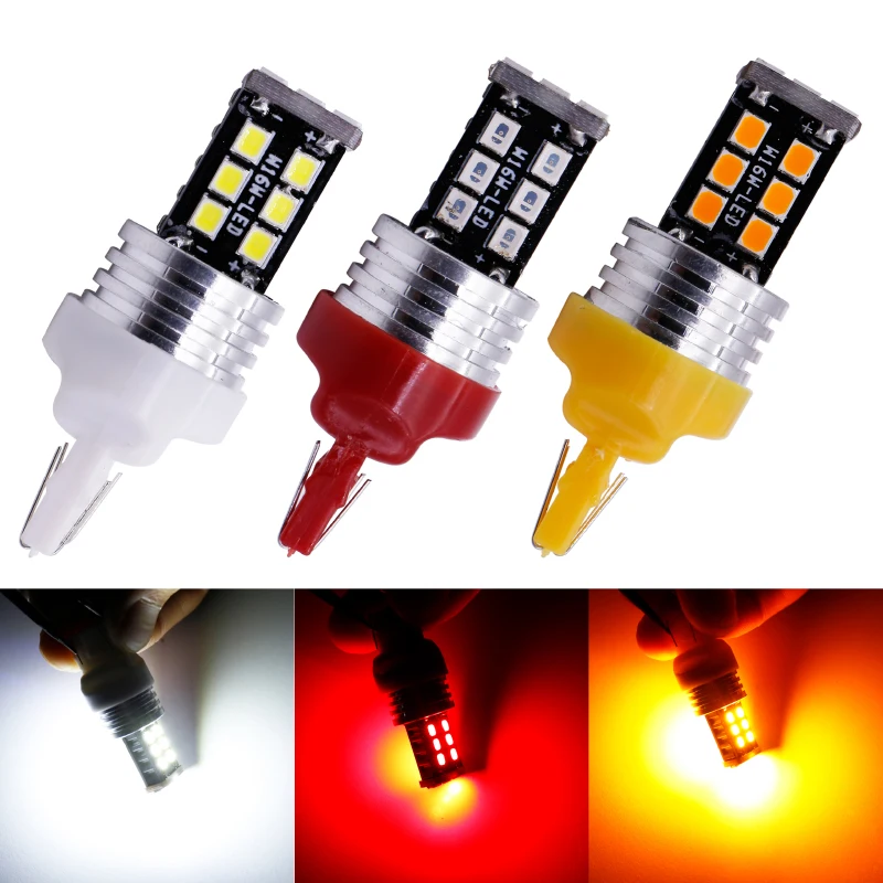 2 шт. BAU15S py21w 1156 1157 BA15S BAY15D T20 7443 2835 15Smd лампы для автомобильных указателей поворота