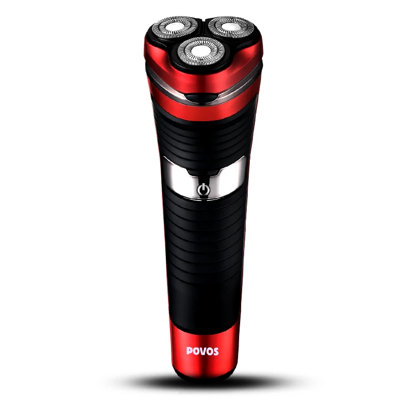 

Electric shaver Razor for men face beard trimmer Fully washable 3 blade 2 hours charge POVOS PW831 100-240V