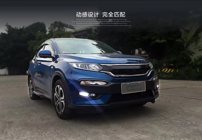 Eosuns СИД DRL дневного света фары с желтыми поворотник для Honda XRV
