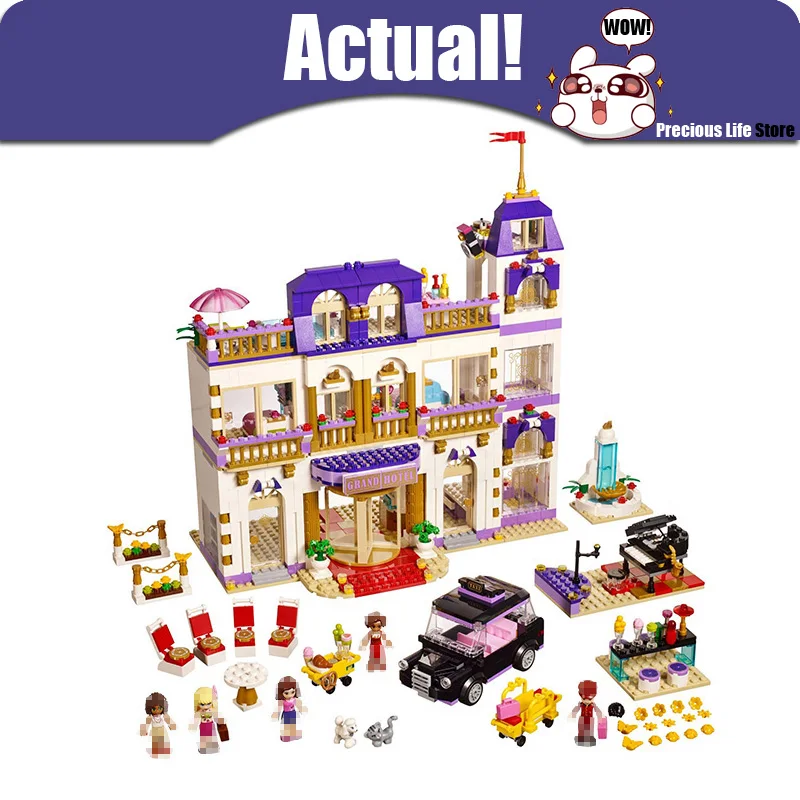 

LEPIN Girls Friends Heartlake Grand Hotel 01045 1676PCS Building Blocks Bricks toys for children gift brinquedo compatible 41101