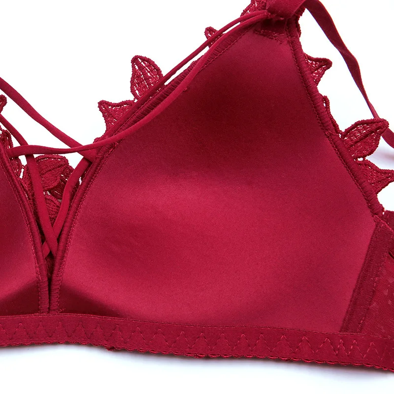 Push Up Bras For Women Sexy Lingerie Lace Floral Embroidery Brassiere Bra Underwear Seamless Wireless BH Bralette soutien gorge 24