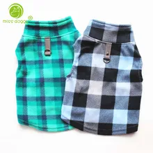 XS-3XL) Простая клетчатая рубашка-пальто для собак весна осень хлопок смесь мягкая куртка для домашних животных жилет одежда две ноги щенок собака кошка рубашки 20E