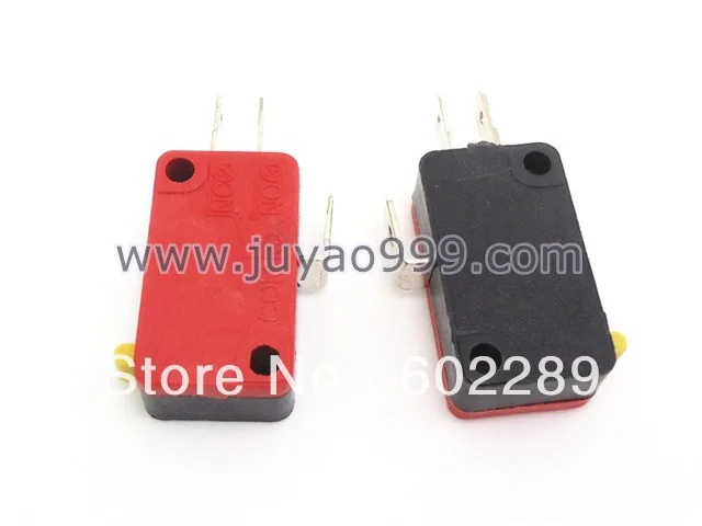 

100 pcs / lot 3 terminal NO NC Microswitch arcade microswitch for joystick button, arcade game machine parts