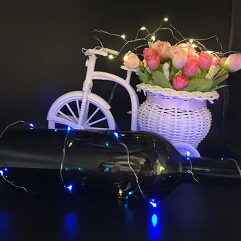 

LED Fairy Light 2m LED String Light Waterproof Copper Wire Powered by CR2032 Battery for Garland Christmas Wedding Decoration
