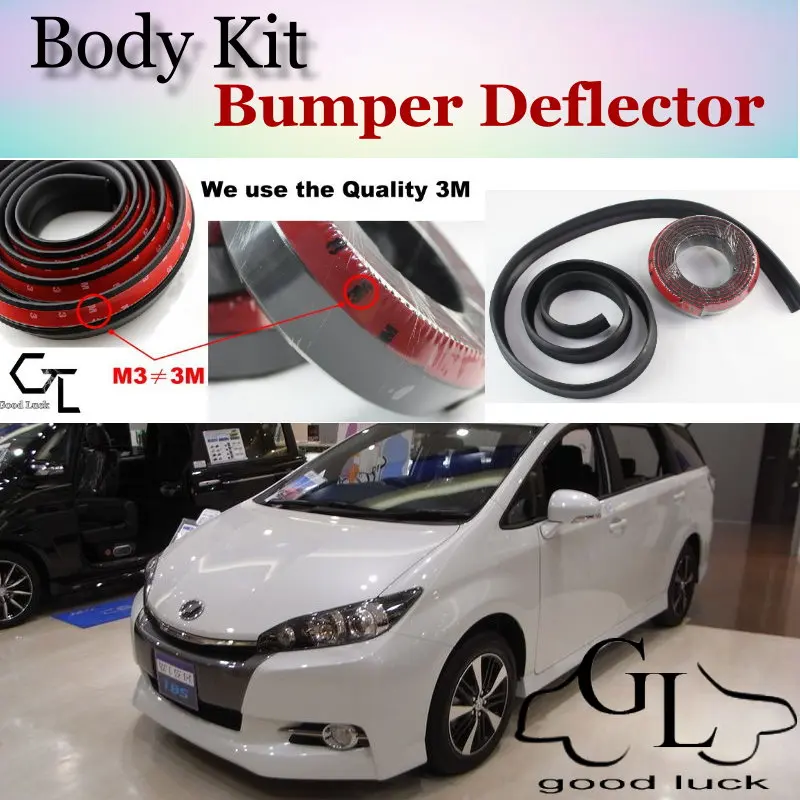 For TOYOTA Wish Bumper Lip / Front Spoiler Deflector / Body Kit / Strip