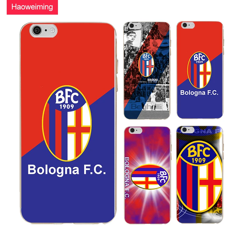 Haoweiming FC Bologna Футбол клуб 1909 логотип Мягкие TPU силиконовый чехол для Apple iphone 4 4s 5 5s SE 6