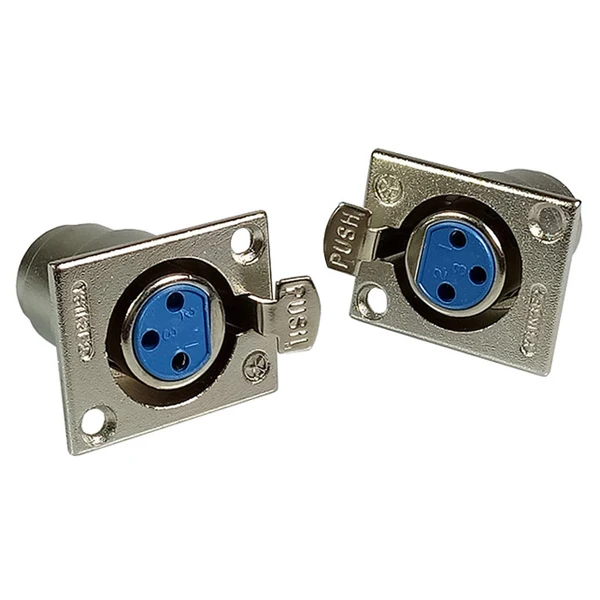 

1 pcs 3pin XLR Plug Female Jack Panel Mount Connector Nickel Plated Speaker Microphone Powercon Plug