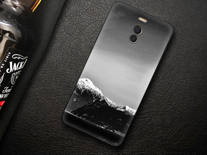 JURCHEN Soft Tpu Back Cover For Meizu M6 Note Case Silicone Matte Exquisite Print Phone Case For Meizu M6 Note Case Meizy Note 6 cases for meizu black