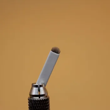 

50 PCS 0.25mm 3D Eyebrow Tattoo Needle Microblades 18 U-SHAPED Permanent Makeup Blade For 3D Eyebrow Embroidery Manual Tattoo