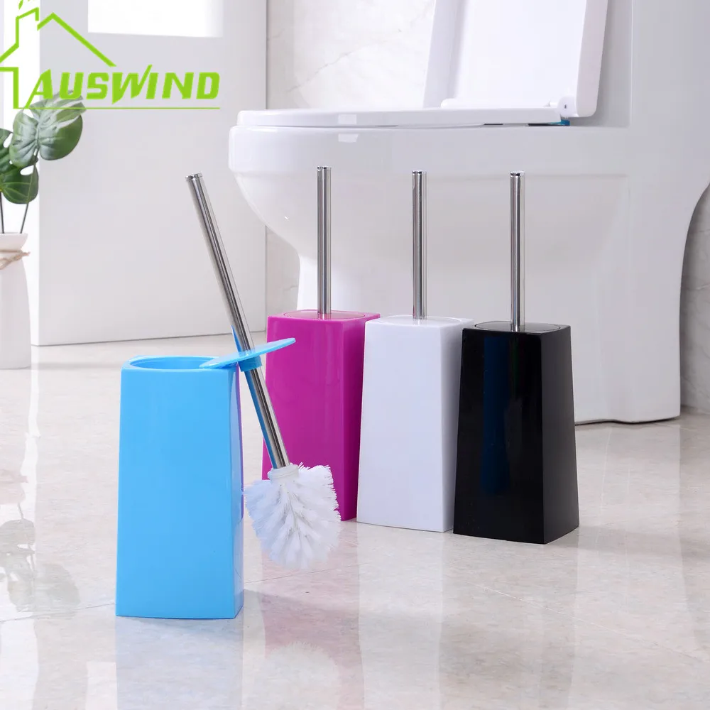 

Stainless steel bathroom toilet brush set ,free punching ,toilet brush soft hair no dead corner creative toilet brush rack