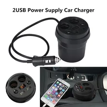 Willtoo 2USB блок питания Автомобильное зарядное устройство двойной прикуриватель автомобильный адаптер напряжение дисплей для iPhone samsung планшет быстрое зарядное устройство