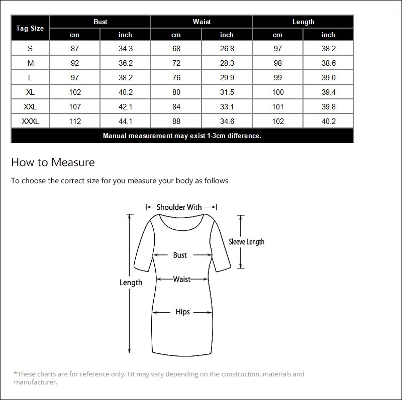 ED-A285 size chart