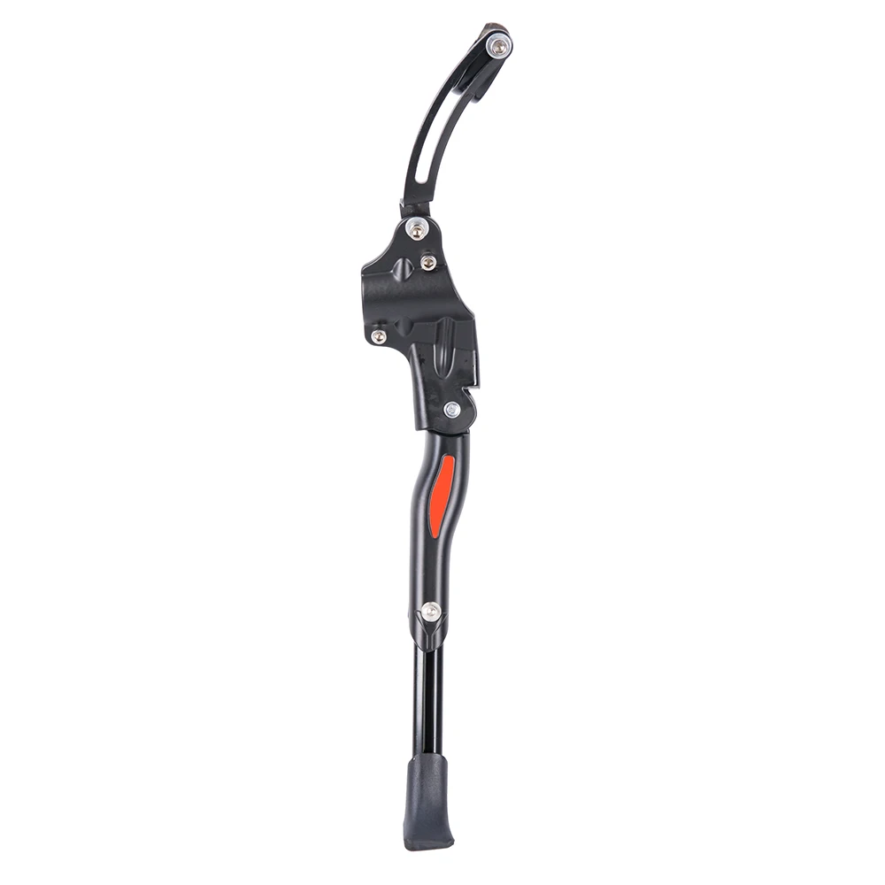 Велосипедный кик-стенд MTB Road Kickstand алюминиевый сверхмощный Регулируемый горный велосипед велосипедная Опора боковая задняя парковочная стойка - Color: BLACK B