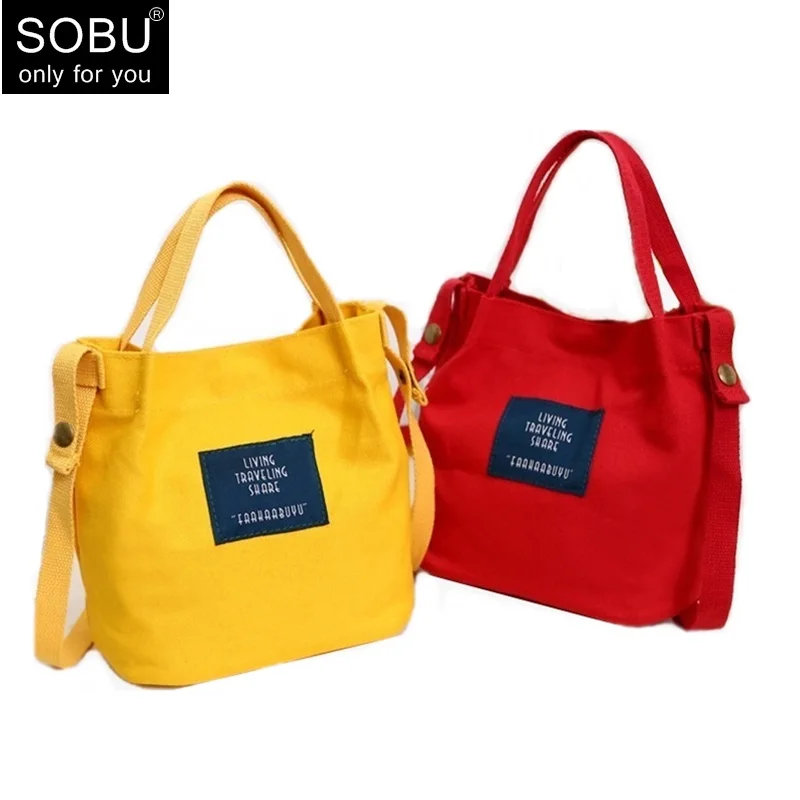 2018 New Hot Lady Canvas Handbag Mini Single Shoulder Bag Crossbody Messenger Bags Women Bucket Korean Luxury H052