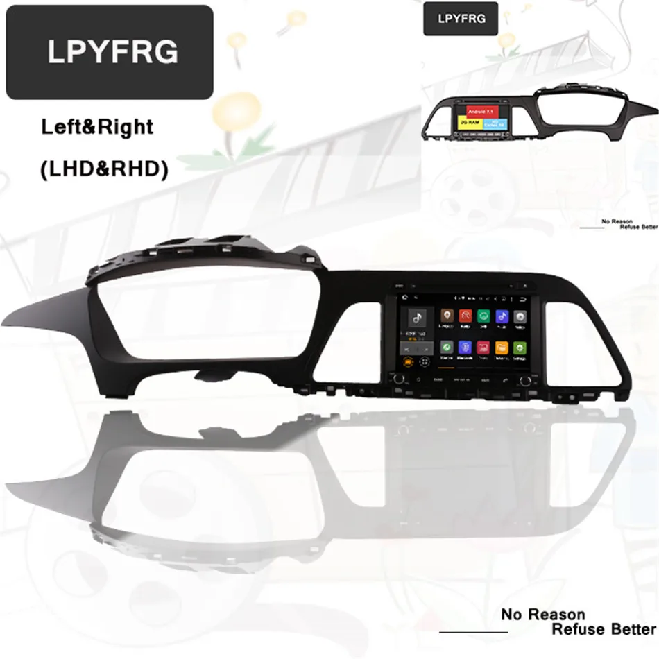 Clearance Android 9.0 car gps navi dvd player for Hyundai Sonata 2015 2016 2017 head unit autoradio 4g WiFi radio bluetooth audio stereo 1
