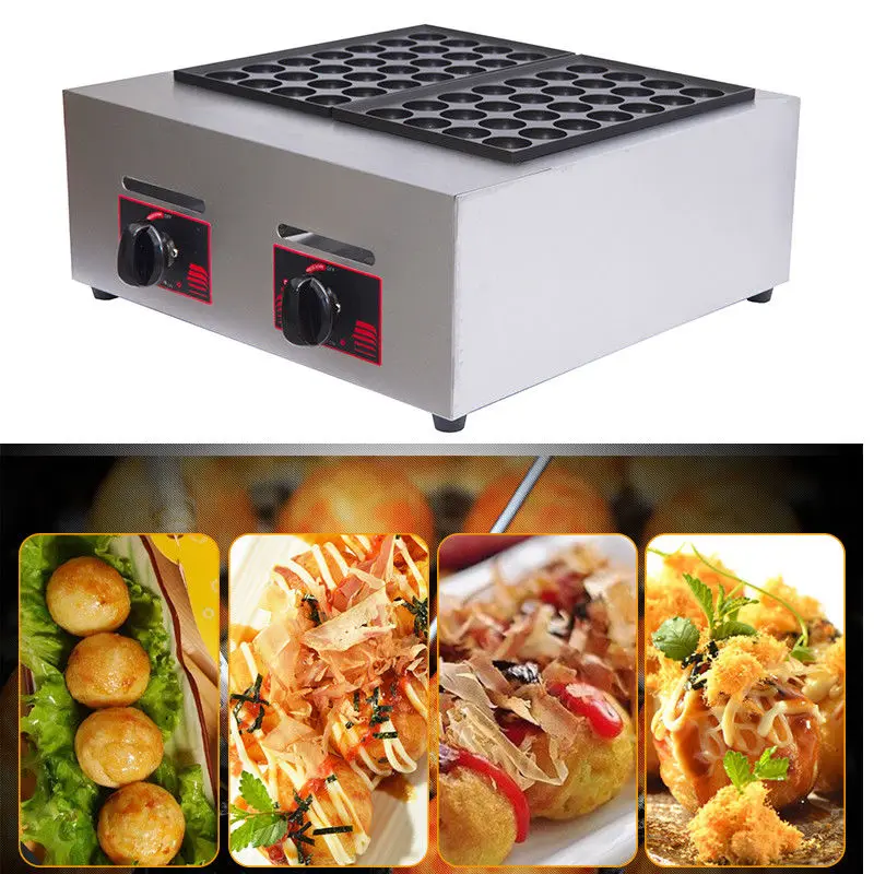 Takoyaki maker Octopus ball Cooking Baking machine 56 holes grill pan