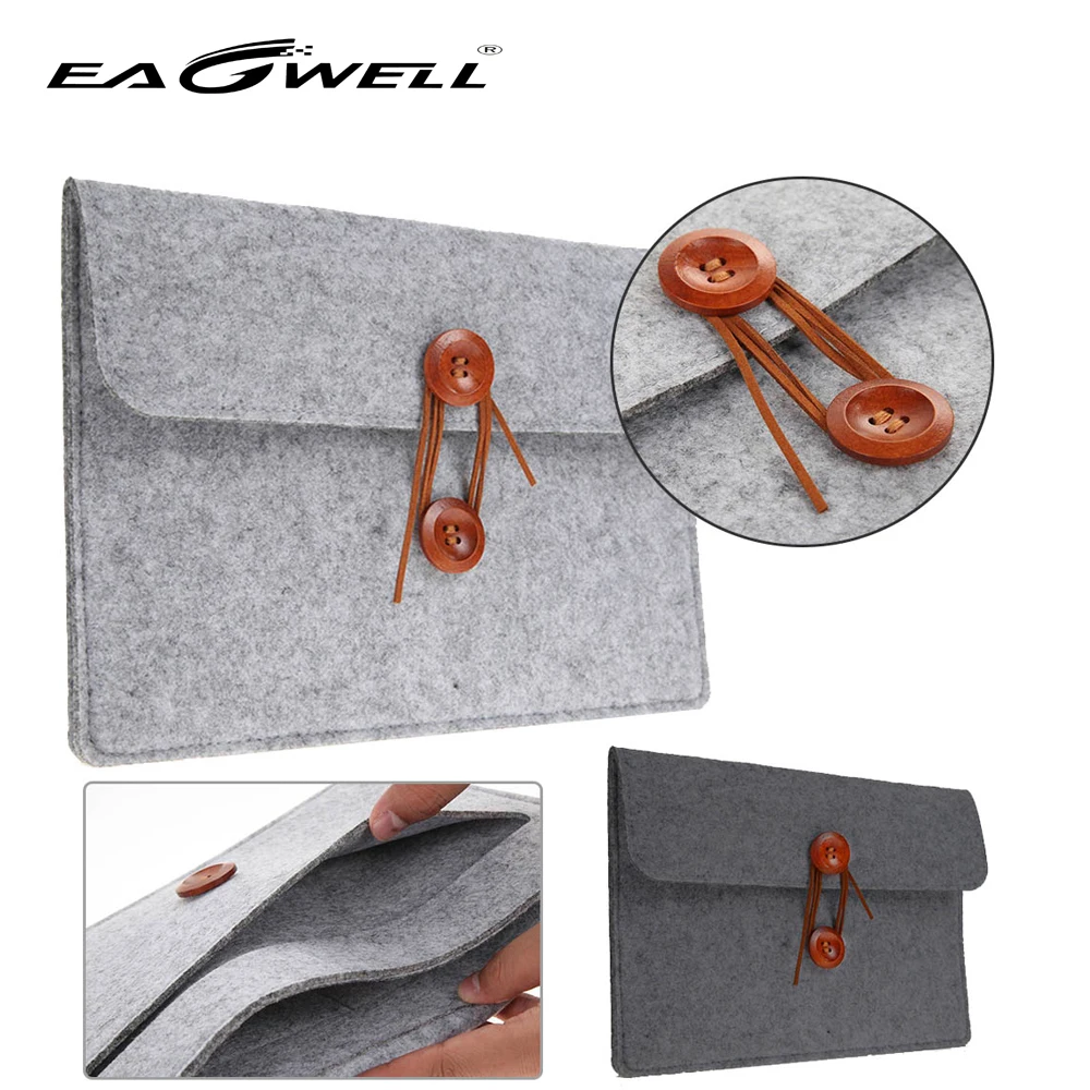 Universal Wool Felt Laptop Sleeve Bag Pouch Case Cover For 10 11 13 15 inch Notebook Tablet for Macbook for Dell Lenovo Laptop