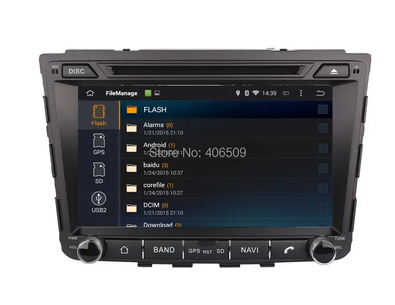 Top Android 8.0 Car DVD Player for Hyundai IX25 2014 2015 with GPS Navigation BT Radio USB AUX Audio WIFI 8Core CPU +4G+32G 4