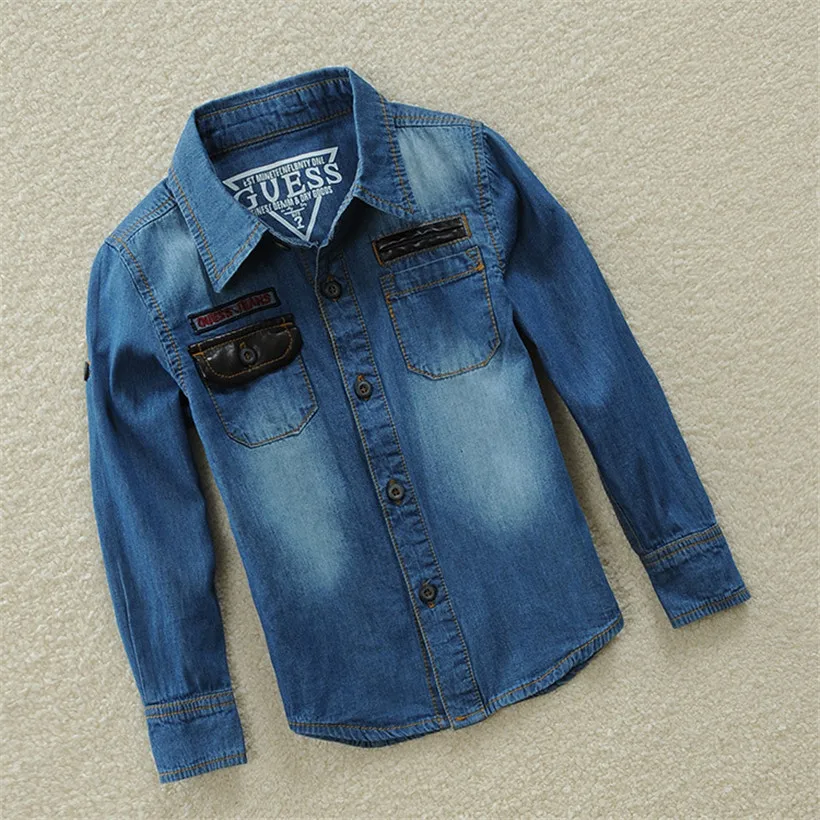 Baby Boys Coat 2019 New Spring Autumn Wash Soft Denim Coat Kids Boys Jeans Jacket 2-7T Kids Children Clothing