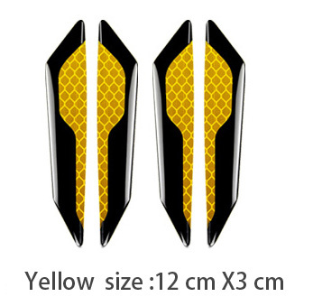 Warning Strip Tape Light Reflector Sticker Exterior Accessories Warning Mark Reflective Door Edge Protection Silane Guard