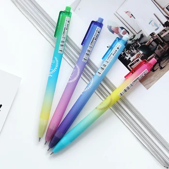 

6 pcs Aurora color gel pen 0.5mm nib refill Black ink pens for writing Stationery Office School supplies Canetas escolar EB761