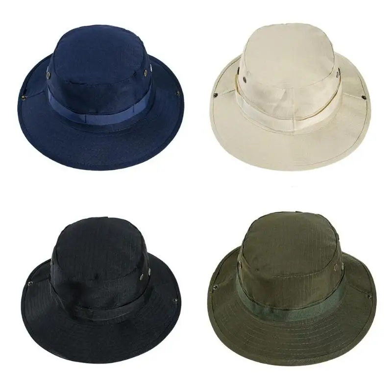 Solid Color Large Brim Bucket Cap for Women Men Summer Outdoor UV Protection Crochet Hiking Visor Fisherman Hat Basin Sun | Аксессуары