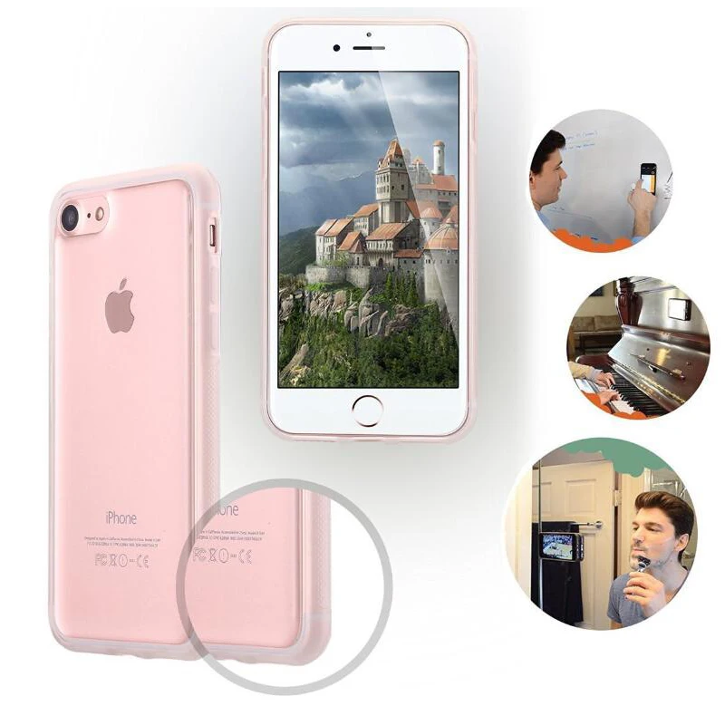 Прозрачный антигравитационный чехол для iPhone 6 6s 7 8 Plus XR X Xs Max мягкий из ТПУ samsung S7 edge