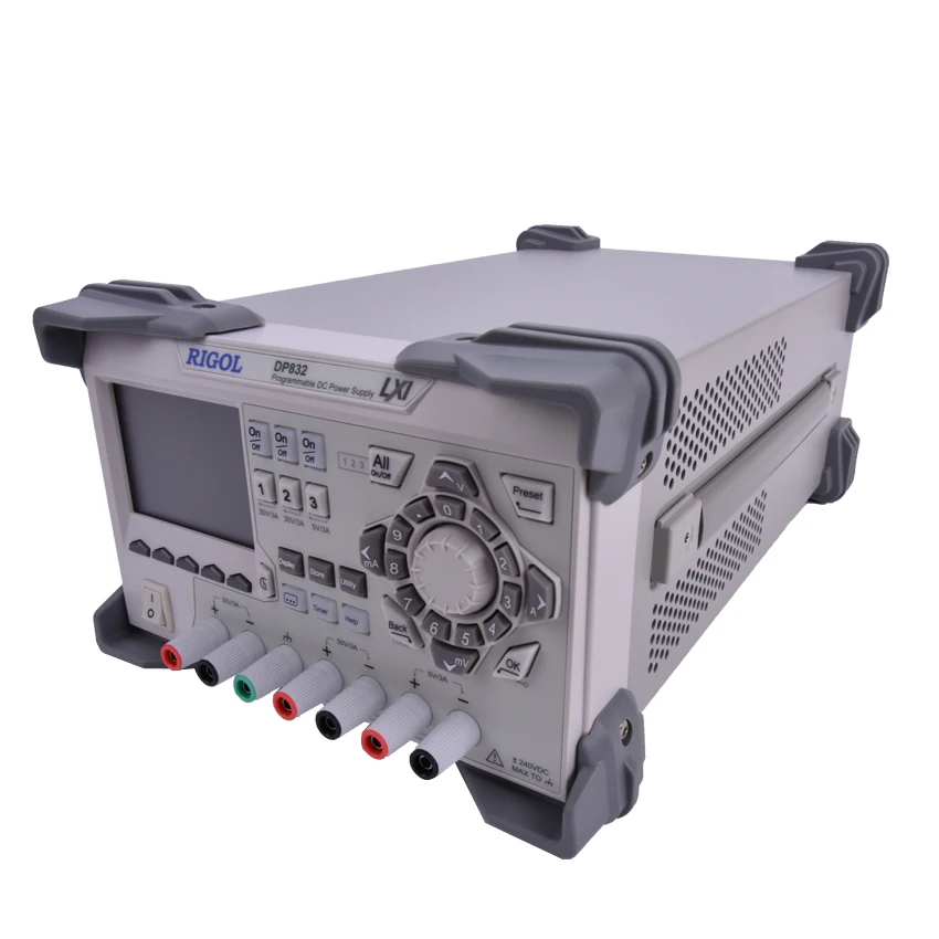 DP832 программируемый Линейный источник питания постоянного тока 3 канала 30 V/3A 195W перенапряжения/перегрузки по току/Защита от перегрева низкая пульсация