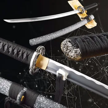 

Sharp Genuine Samurai Katana High Carbon Steel Top Quality Full Tang Battle Ready Japanese Sword Practical Metal Home Decoration