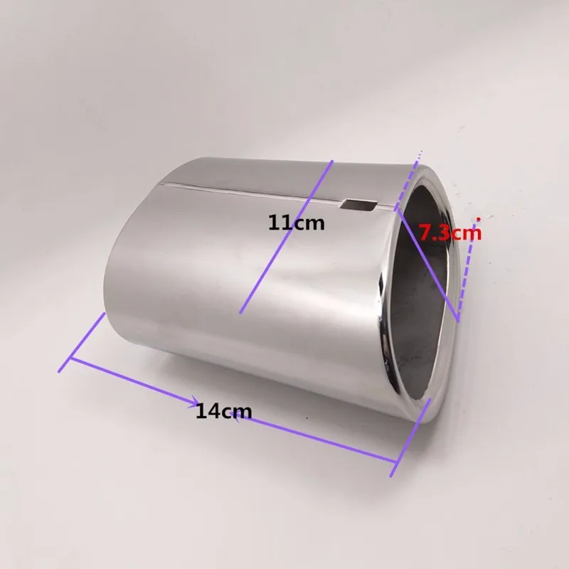 Автомобильный Стайлинг глушитель квадратный наконечник модифицированный шлейф труба для BMW 318X3 специальная труба. Вход 73*11 мм Длина 140 mmend наконечник