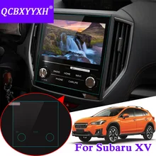 QCBXYYXH для Subaru XV автомобиль Стикеры gps навигации Экран Стекло защитная пленка аксессуары Управление из ЖК-дисплей Экран стайлинга автомобилей