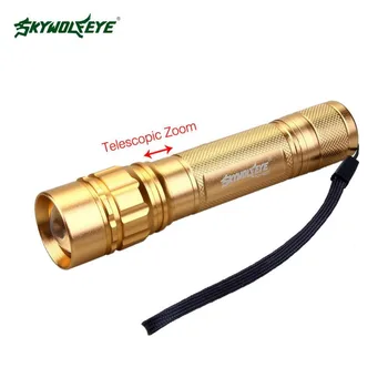 

2000LM Zoomable 3-mode Q5 LED Flashlight Torch Adjustable Focus Lamp Light 1 x 18650 Battery