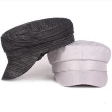 HT2367 Новая мужская и женская шляпа весна лето плоский Топ Newsboy берет винтажный художник Солнцезащитная шляпа моряк, капитан шапка береты