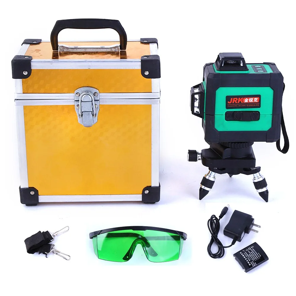 

Green Laser Level 3D 12 Laser Line Self-Leveling Lines Green Beam Powerful 360 4 Horizontal And 8 Vertical Cross