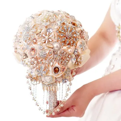 Жемчужная лента с бриллиантами букет невесты diy корейские свадебные принадлежности цветочный шар для свадьбы букет руки