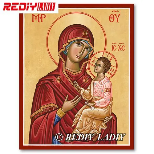 Rediy ladiy Алмазная картина вышивка крестиком религия икона наша леди картина Алмазная вышивка полная квадратная Алмазная мозаика картины - Цвет: MF78266