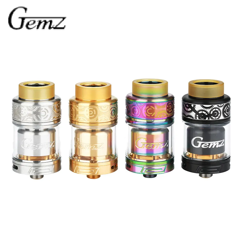 

Original Gemz Prime Mover RTA Tank 3ml Capacity W/ Beveled Dual Posts with Single Hole No-leaking Electronic Cigarette Atomizer