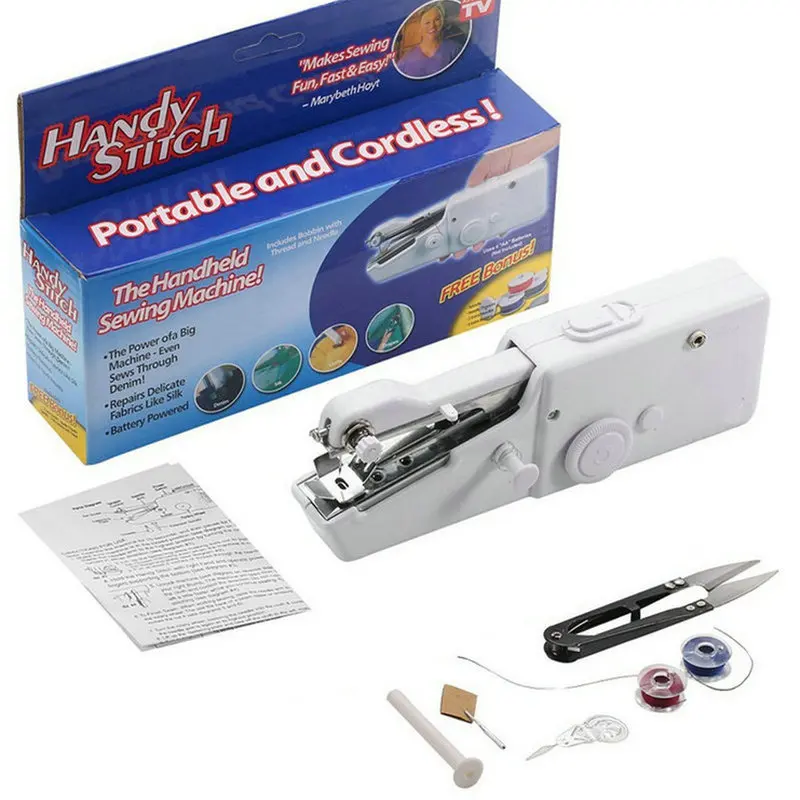 

Yooap Hand-held portable electric sewing machine Battery multi-function mini electric small sewing wig sewing machine