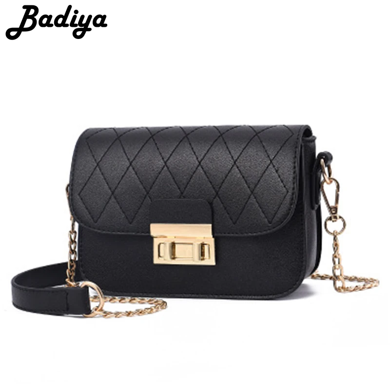 

Solid Color Brand Design Ladies PU Leather Flap Single Shoulder Belt Women Shoulder Bag Simple Style Mini Crossbody Bags Ladies