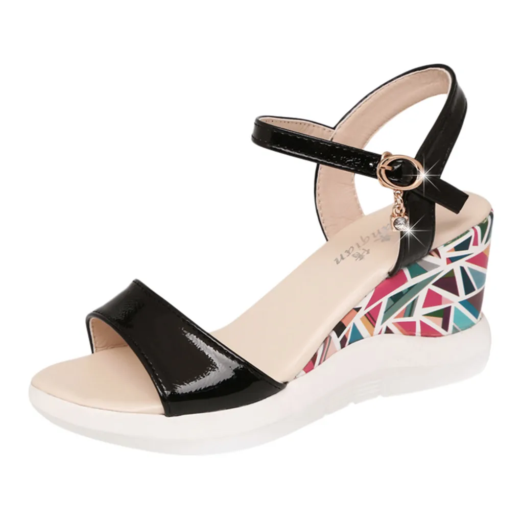 SAGACE النساء السيدات الأزياء أسافين مشبك حذاء خفيف الصنادل السيدات أحذية مثير عالية الجودة خارج النساء أحذية عالية 5 سنتيمتر- 8 سنتيمتر