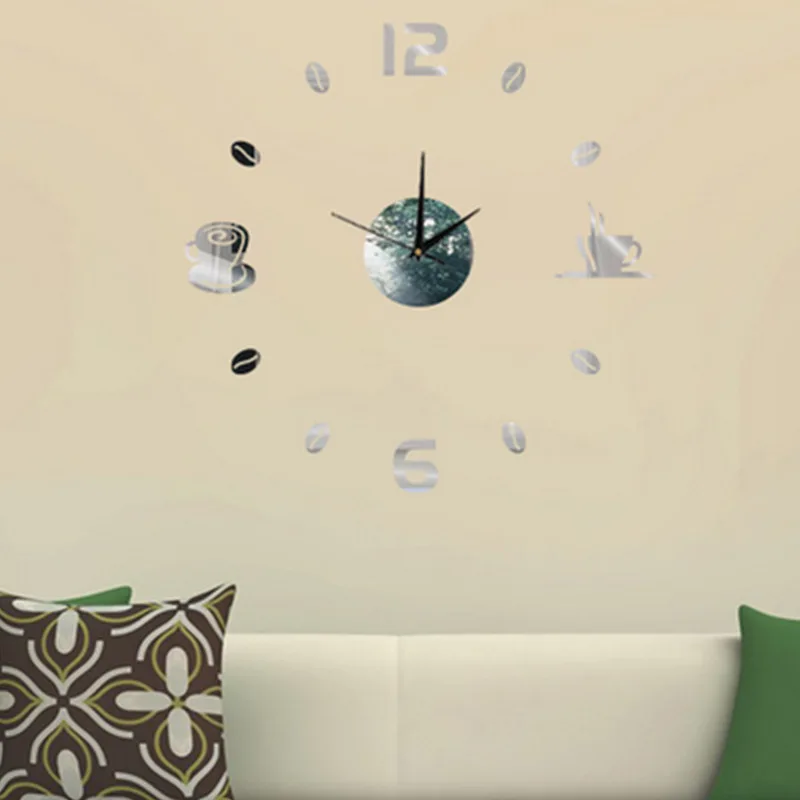 popular acrylic home design buy cheap acrylic home design lots Coffee Cups Kitchen Wall Art font b Acrylic b font Clock Modern font b Design b popular acrylic home design buy cheap acrylic home design lots,Acrylic Home Design