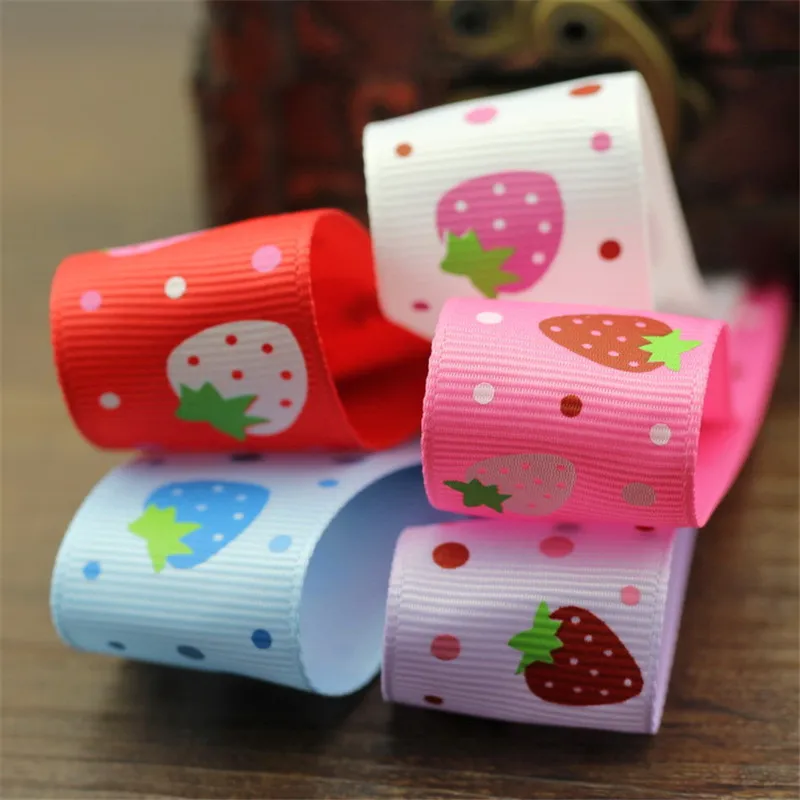 5meter/lot 25mm Strawberry Ribbed Belt Children