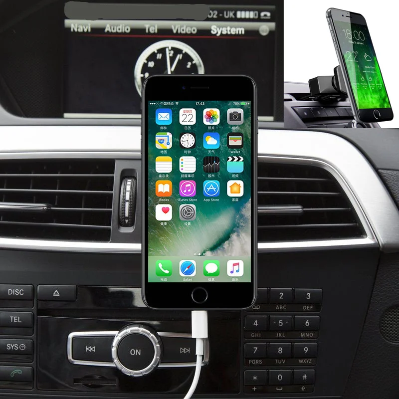 New arrival car CD holder for universal cell phone 360 degrees car phone holder for mobile phone
