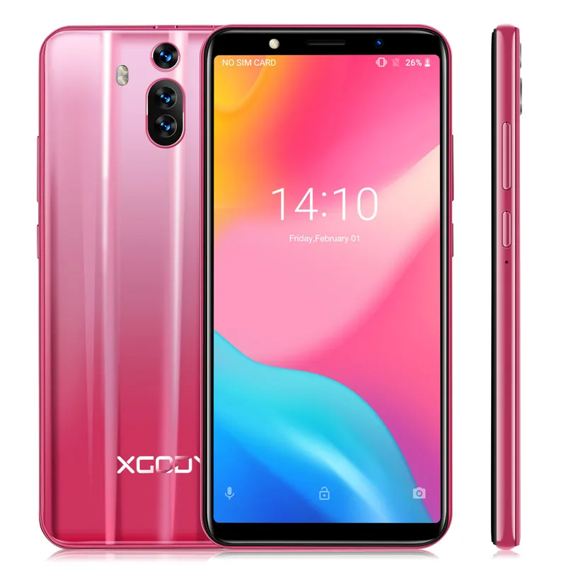 

XGODY New celular 3G 1GB RAM 8GB ROM Mobile Phone 6 Inch 18:9 Full Screen Smartphone Android 8.1 2800mAh Mate RS Telefone
