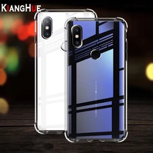 Shockproof Case For Xiaomi Mi Mix 2s Soft TPU Silicon Clear Cover Transparent Phone Shell For Xiaomi Mi A1 A2 5x 6 6x 8 Se Mix 2(China)
